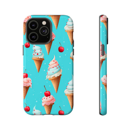 Sundae Funday - Ice Cream Cone Pattern Phone Case - iPhone & Samsung Compatible Phone Case Pattern Symphony   