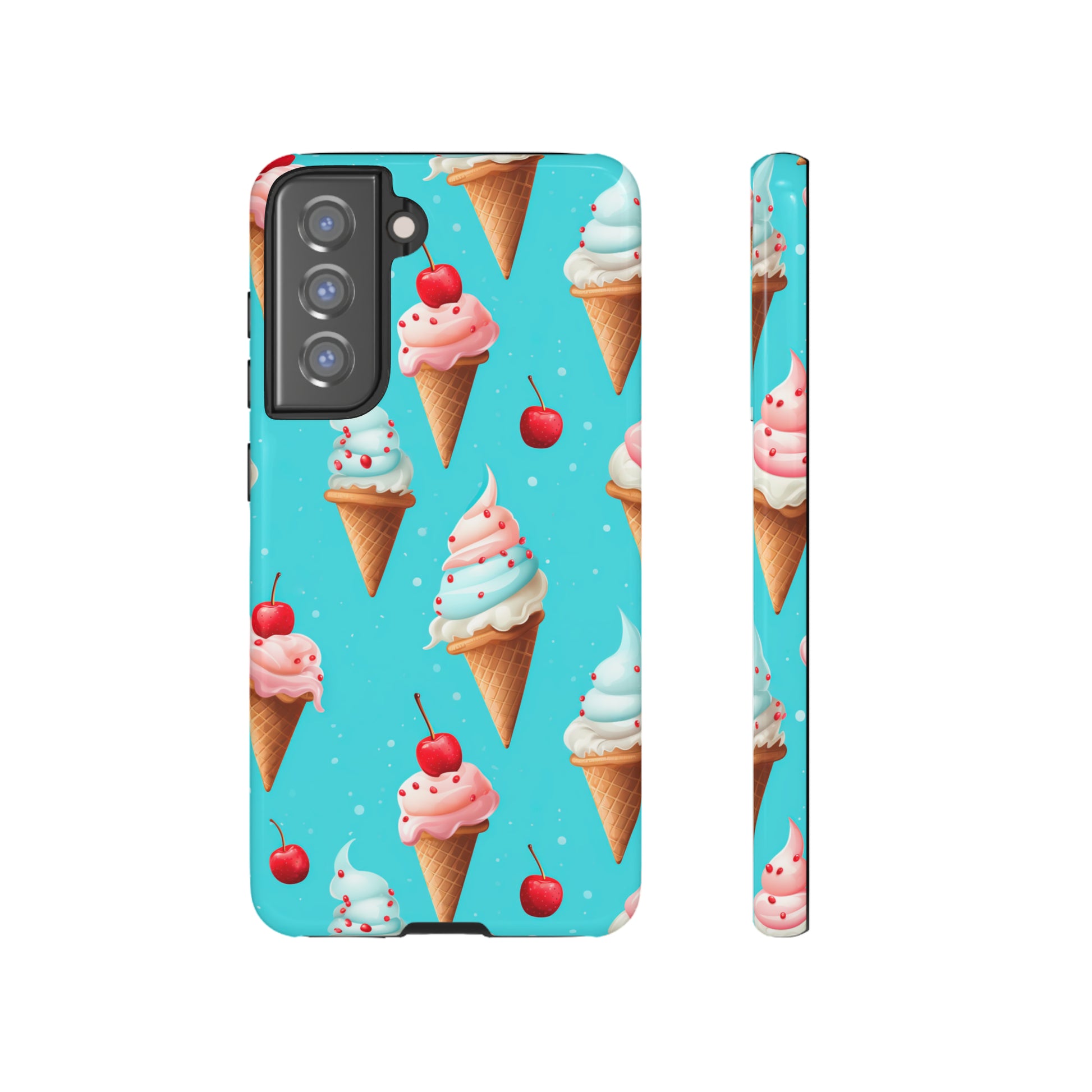 Sundae Funday - Ice Cream Cone Pattern Phone Case - iPhone & Samsung Compatible Phone Case Pattern Symphony   