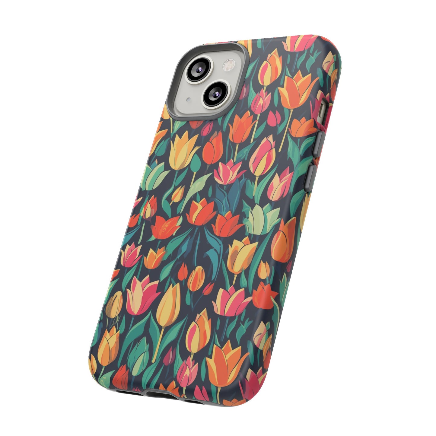 Tulip Medley Tough Phone Case - Vibrant Spring Floral Design