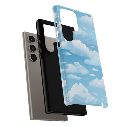 Azure Horizon Phone Case - Majestic Sky & Cloud Pattern - Tough Phone Case