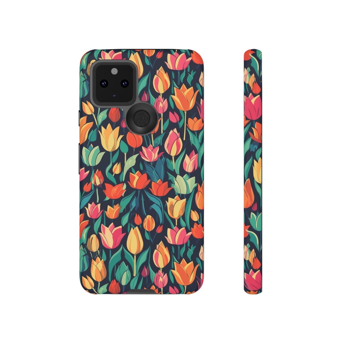 Tulip Medley Tough Phone Case - Vibrant Spring Floral Design