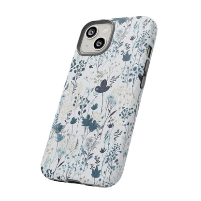 Serene Blue Wildflower - Phone Case