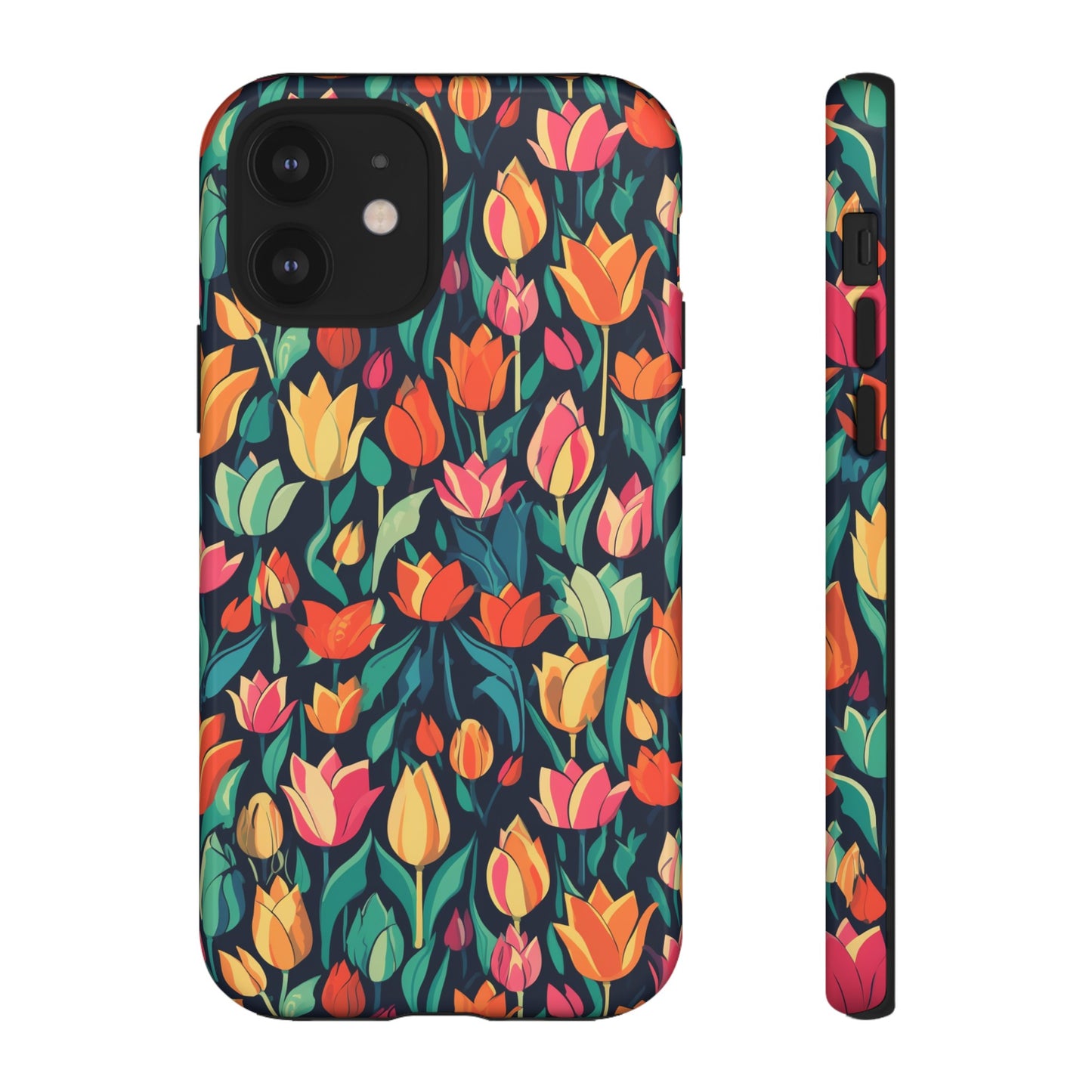 Tulip Medley Tough Phone Case - Vibrant Spring Floral Design