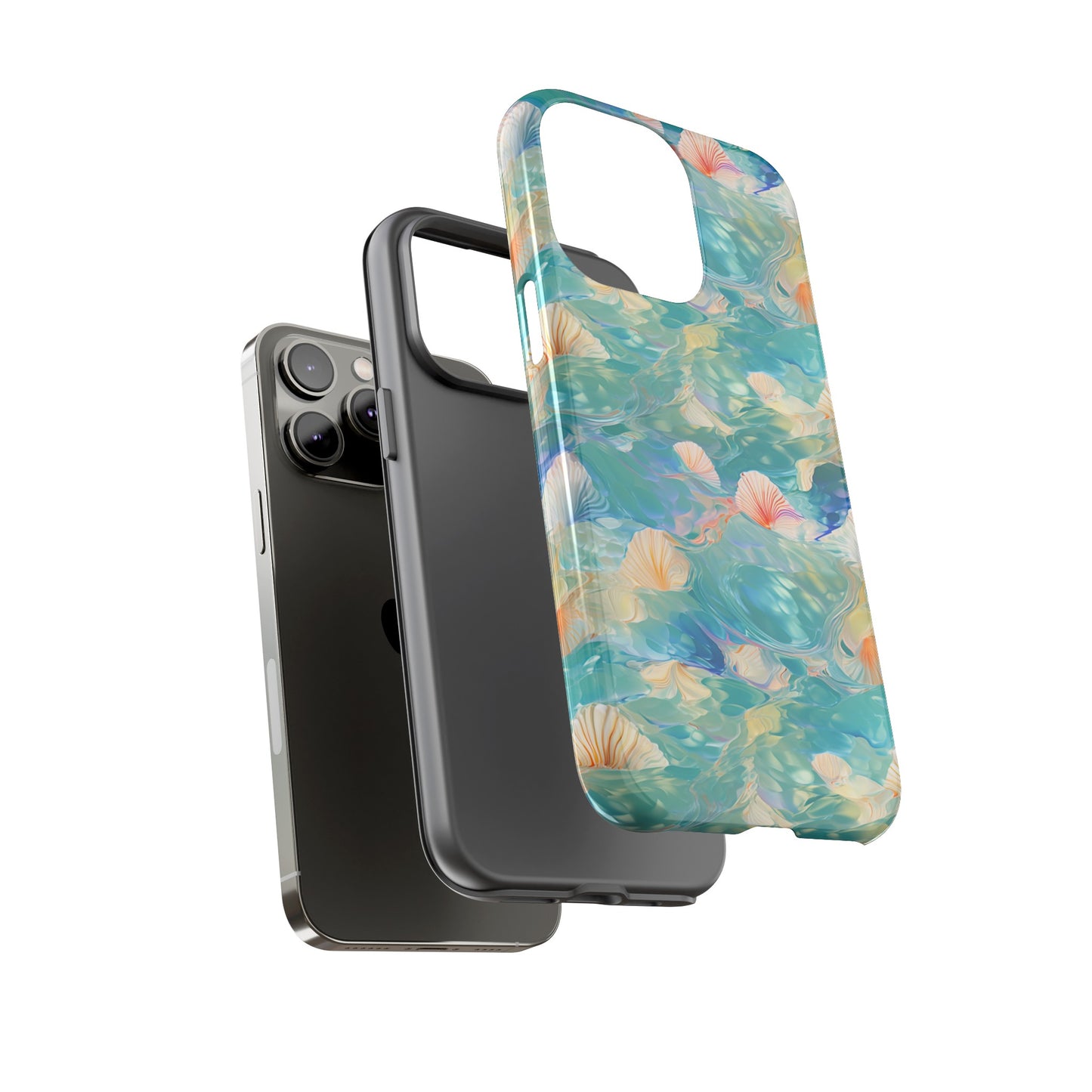 Watercolour Seashell Wonders - Protective Tough Phone Case