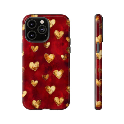 Midas Touch: Gilded Hearts - Phone Case