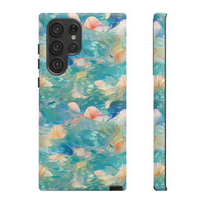 Watercolour Seashell Wonders - Protective Tough Phone Case