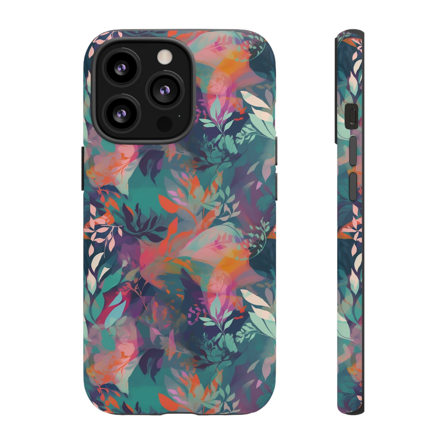 Botanical Bliss - Stylized Abstract Flower Design Tough Phone Case