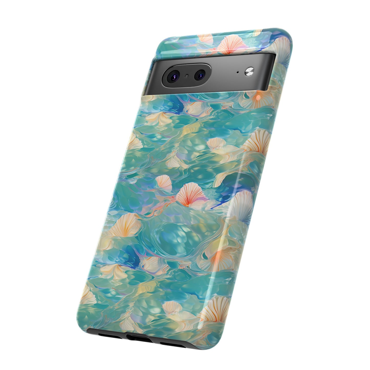 Watercolour Seashell Wonders - Protective Tough Phone Case