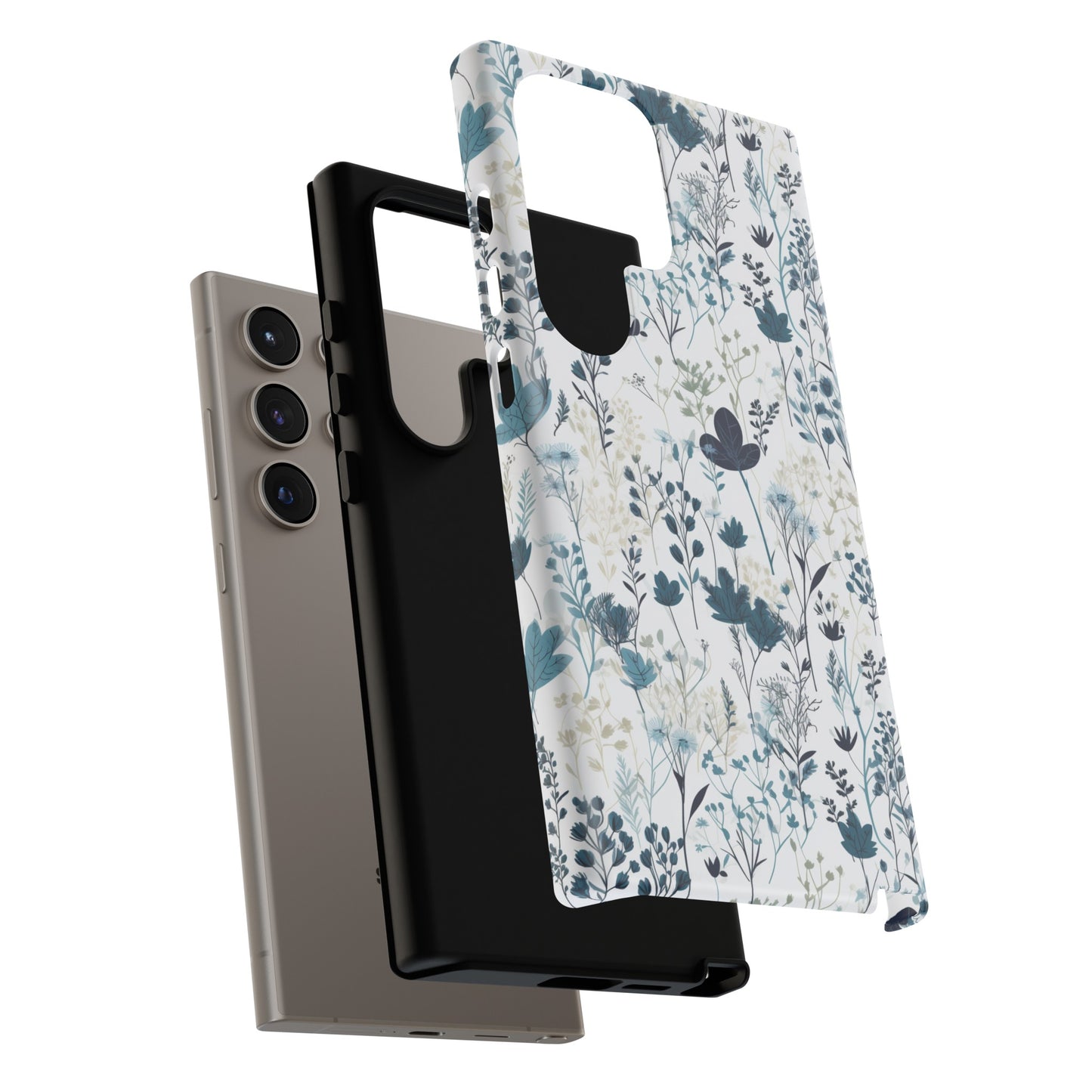 Serene Blue Wildflower - Phone Case