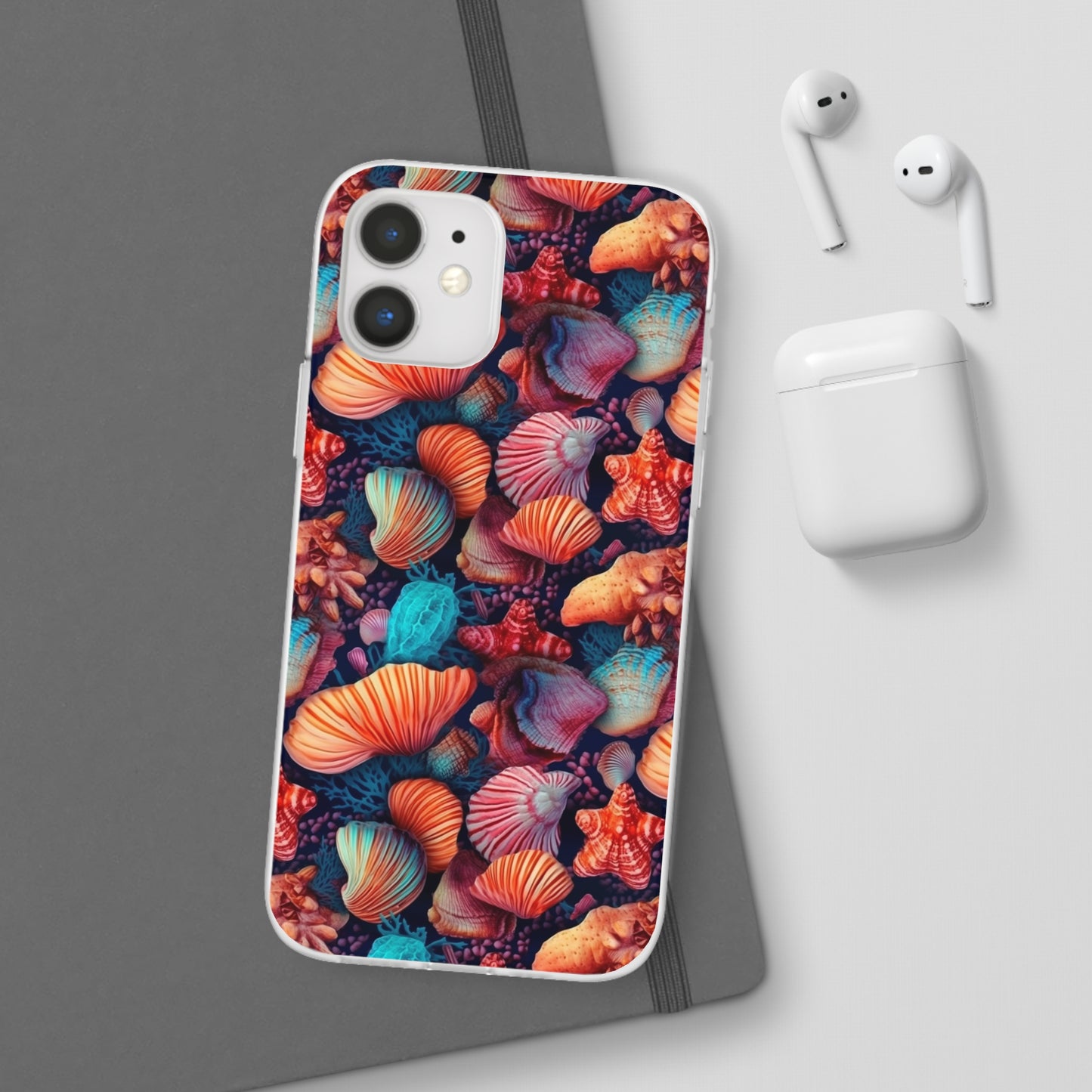 Vibrant Shallow Seascape - Flexible Phone Case Phone Case Pattern Symphony iPhone 12  