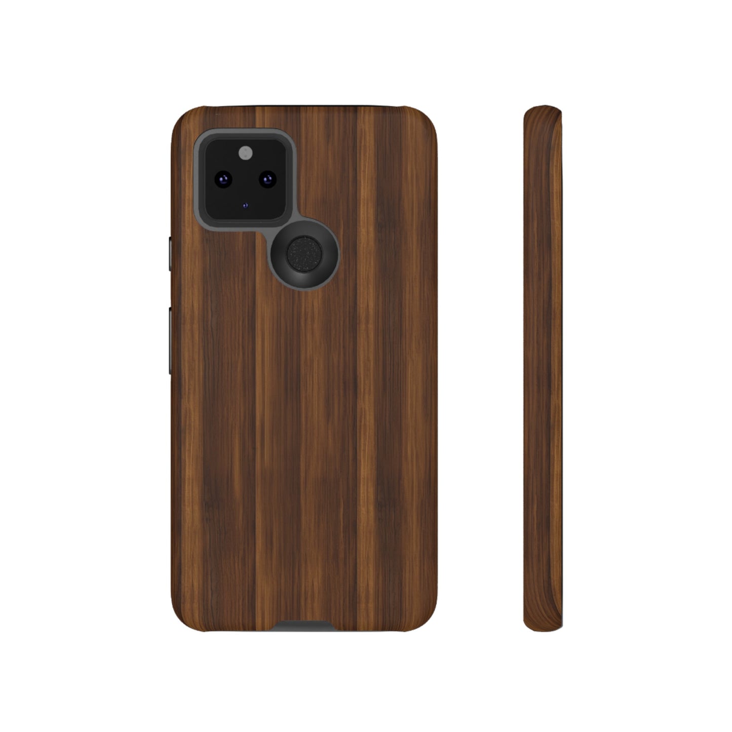 Luxurious Faux Dark Walnut Essence Phone Case - Rich and Refined Natural Wood Design - Tough Cases