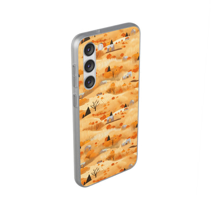 Harvest Homestead: Whimsical Autumn Villages - Flexible Phone Case