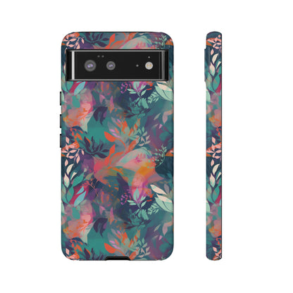 Botanical Bliss - Stylized Abstract Flower Design Tough Phone Case