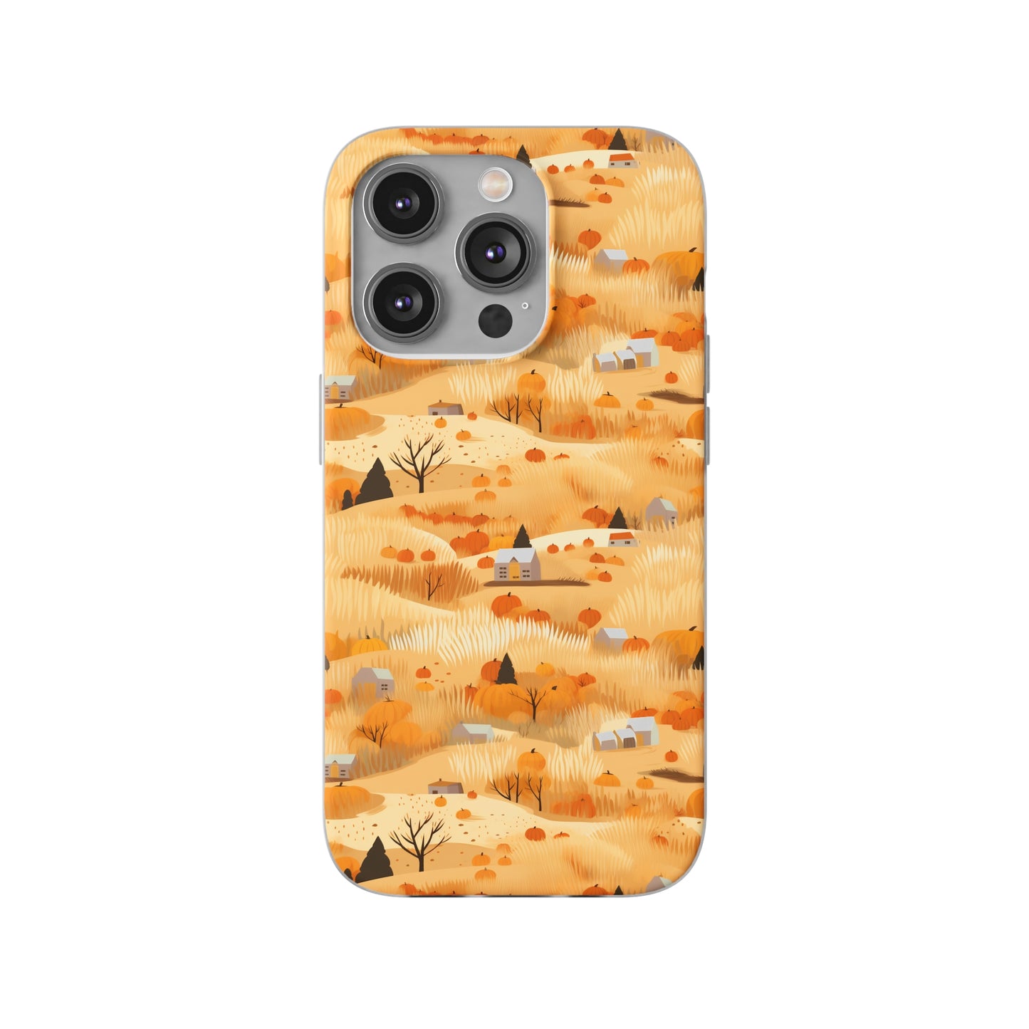 Harvest Homestead: Whimsical Autumn Villages - Flexible Phone Case