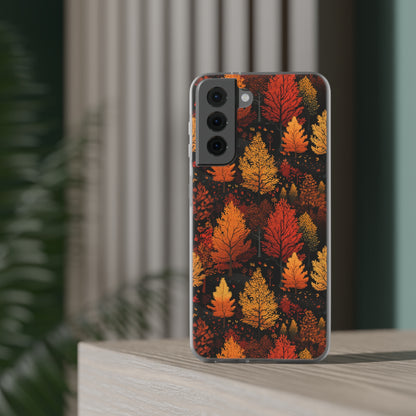 Bronzed Forest: A Chromatic Landscape - Flexible Phone Case