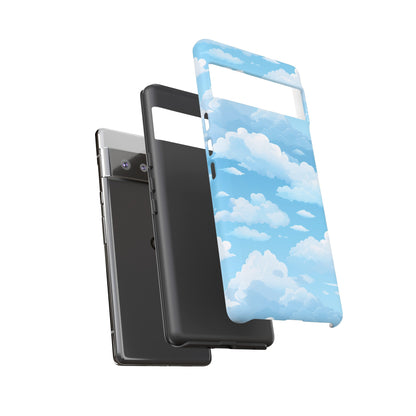 Azure Horizon Phone Case - Majestic Sky & Cloud Pattern - Tough Phone Case