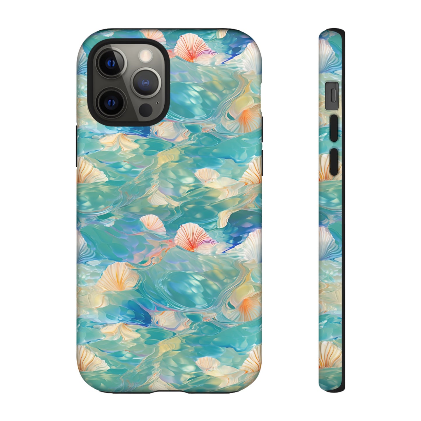 Watercolour Seashell Wonders - Protective Tough Phone Case