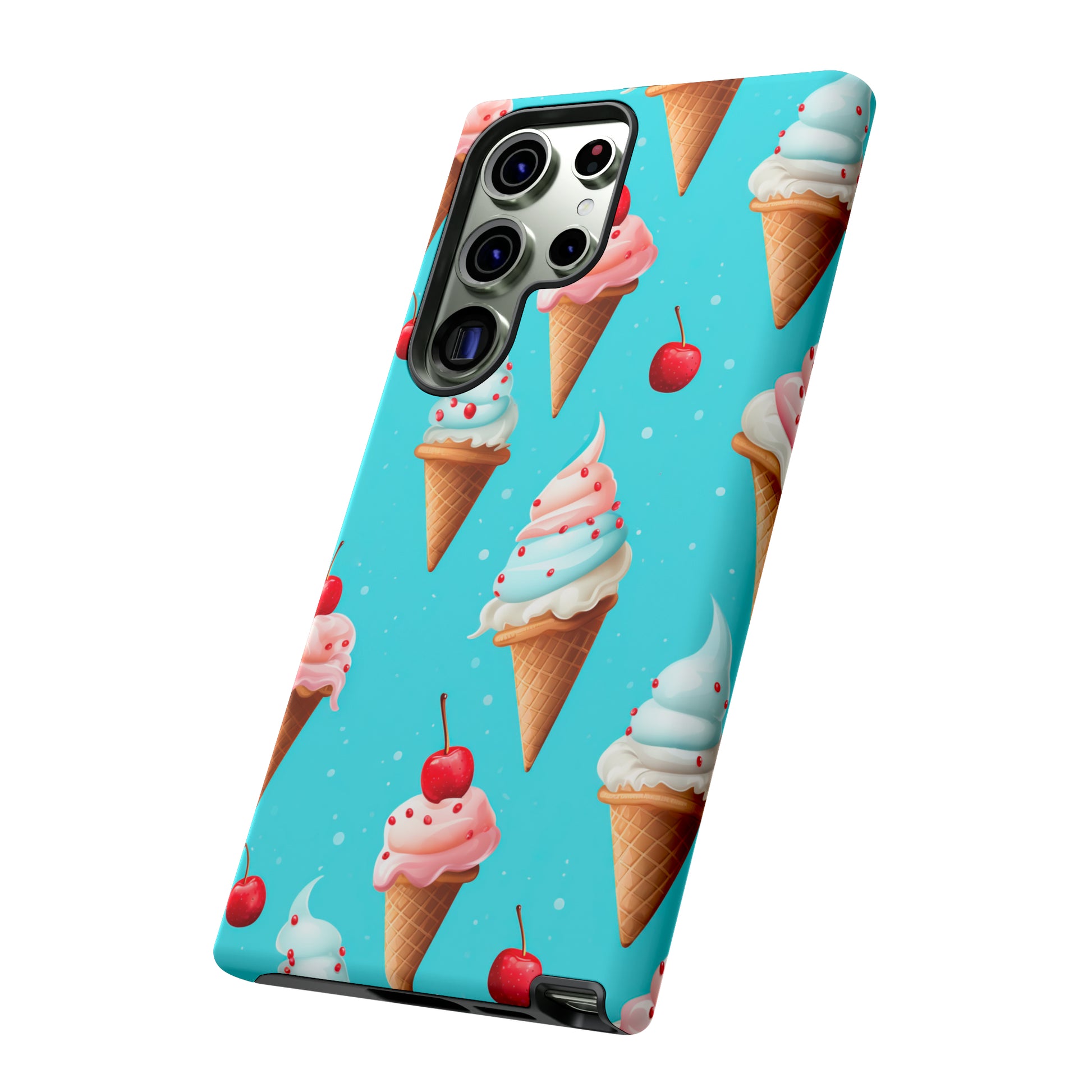 Sundae Funday - Ice Cream Cone Pattern Phone Case - iPhone & Samsung Compatible Phone Case Pattern Symphony   