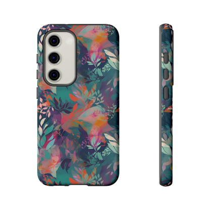 Botanical Bliss - Stylized Abstract Flower Design Tough Phone Case