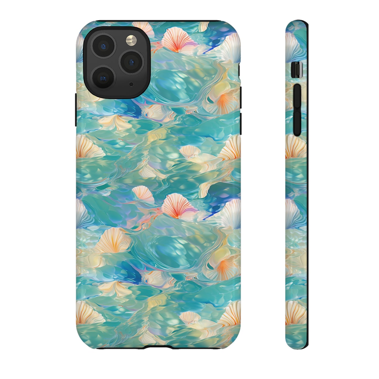 Watercolour Seashell Wonders - Protective Tough Phone Case