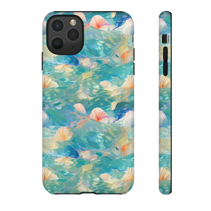 Watercolour Seashell Wonders - Protective Tough Phone Case