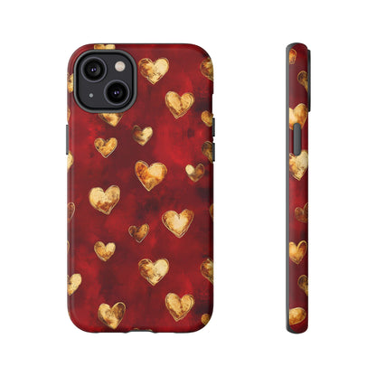 Midas Touch: Gilded Hearts - Phone Case