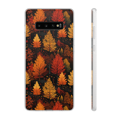 Bronzed Forest: A Chromatic Landscape - Flexible Phone Case