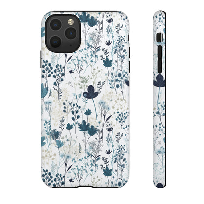 Serene Blue Wildflower - Phone Case