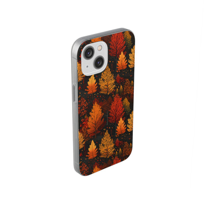 Bronzed Forest: A Chromatic Landscape - Flexible Phone Case