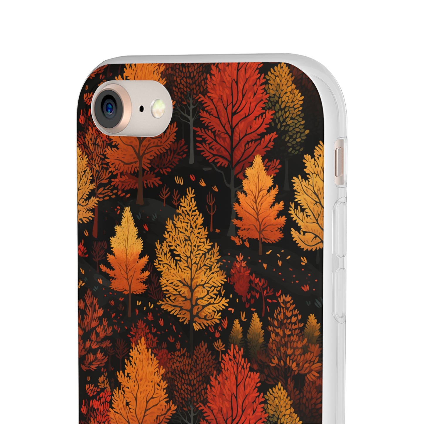 Bronzed Forest: A Chromatic Landscape - Flexible Phone Case