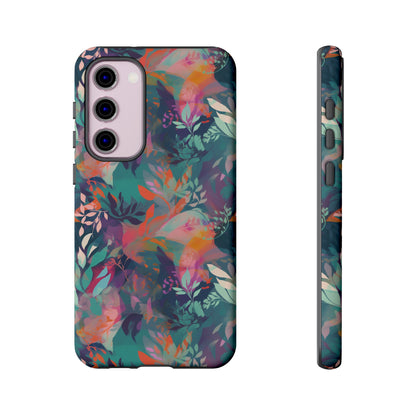 Botanical Bliss - Stylized Abstract Flower Design Tough Phone Case