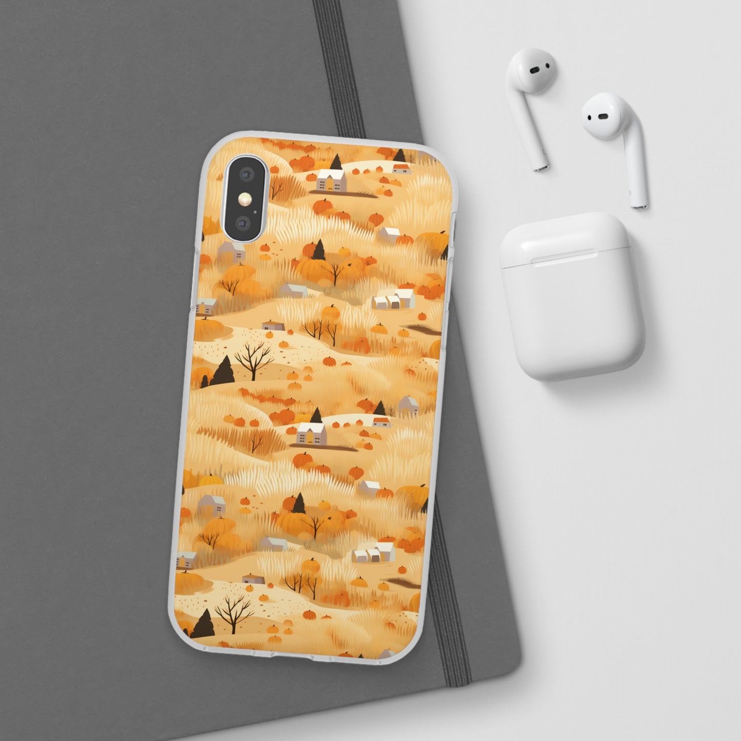 Harvest Homestead: Whimsical Autumn Villages - Flexible Phone Case