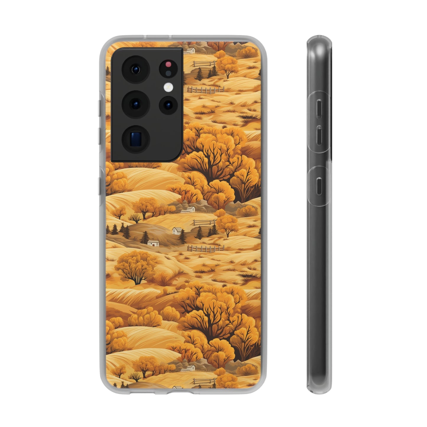 Rural Rhapsody: Early Autumn Farm Tales - Flexible Phone Case