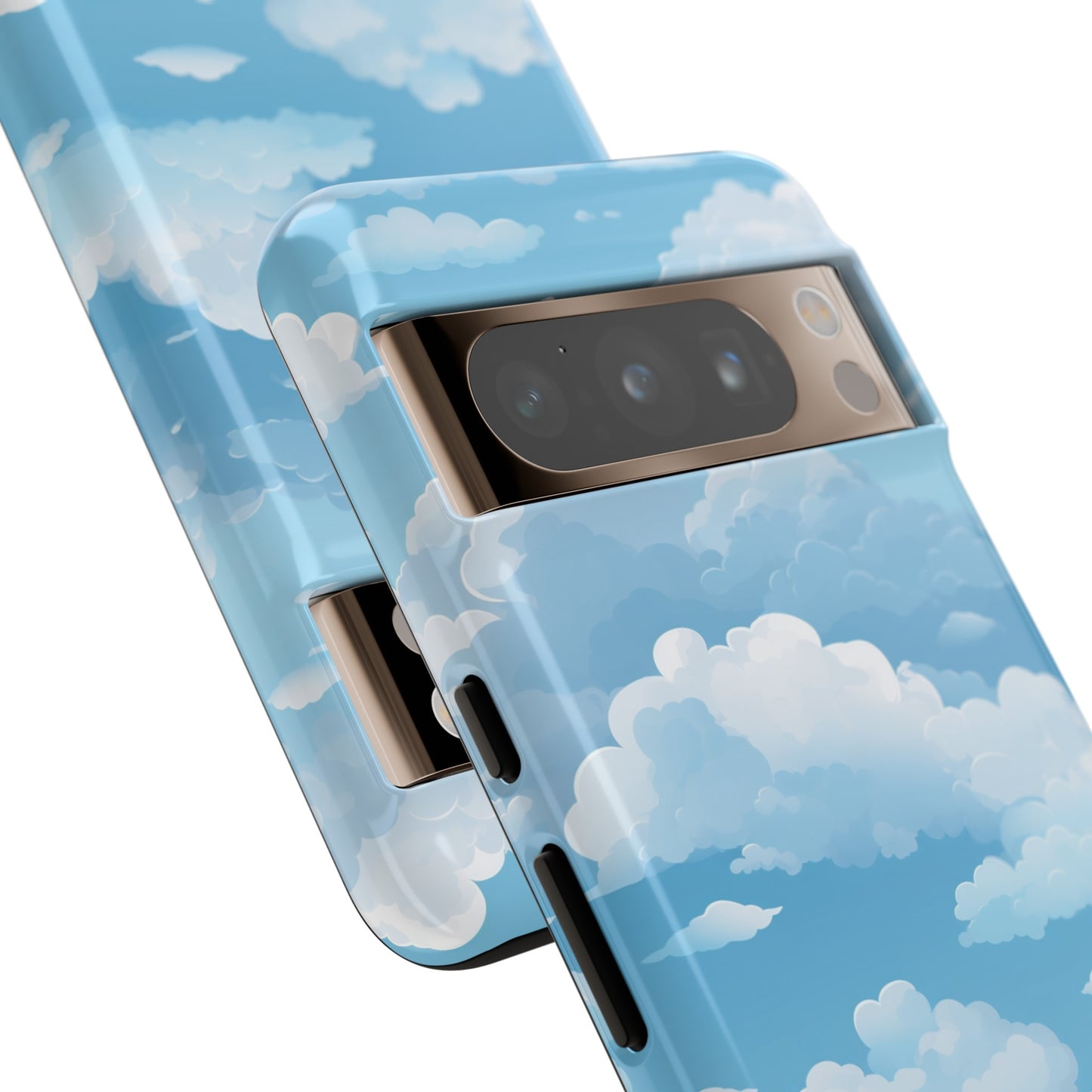 Azure Horizon Phone Case - Majestic Sky & Cloud Pattern - Tough Phone Case