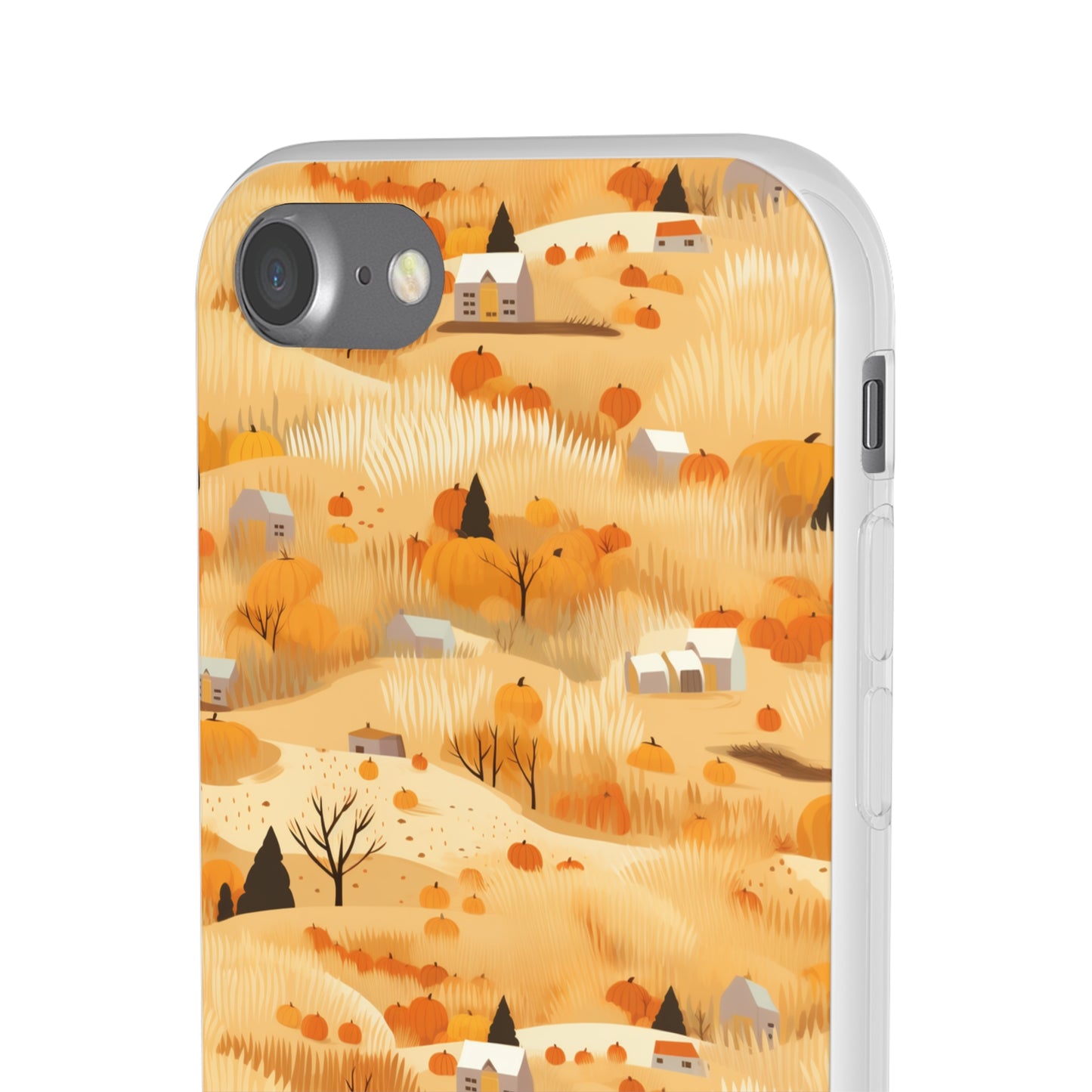 Harvest Homestead: Whimsical Autumn Villages - Flexible Phone Case