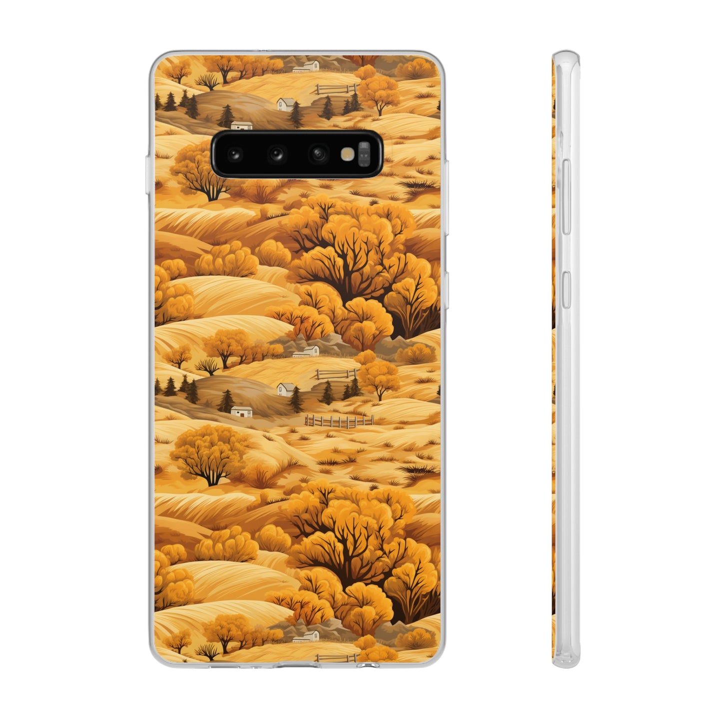 Rural Rhapsody: Early Autumn Farm Tales - Flexible Phone Case