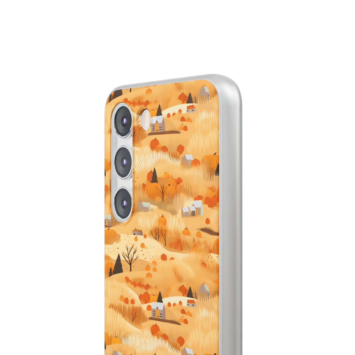 Harvest Homestead: Whimsical Autumn Villages - Flexible Phone Case