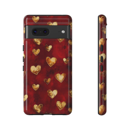 Midas Touch: Gilded Hearts - Phone Case