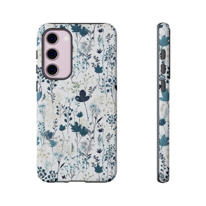 Serene Blue Wildflower - Phone Case