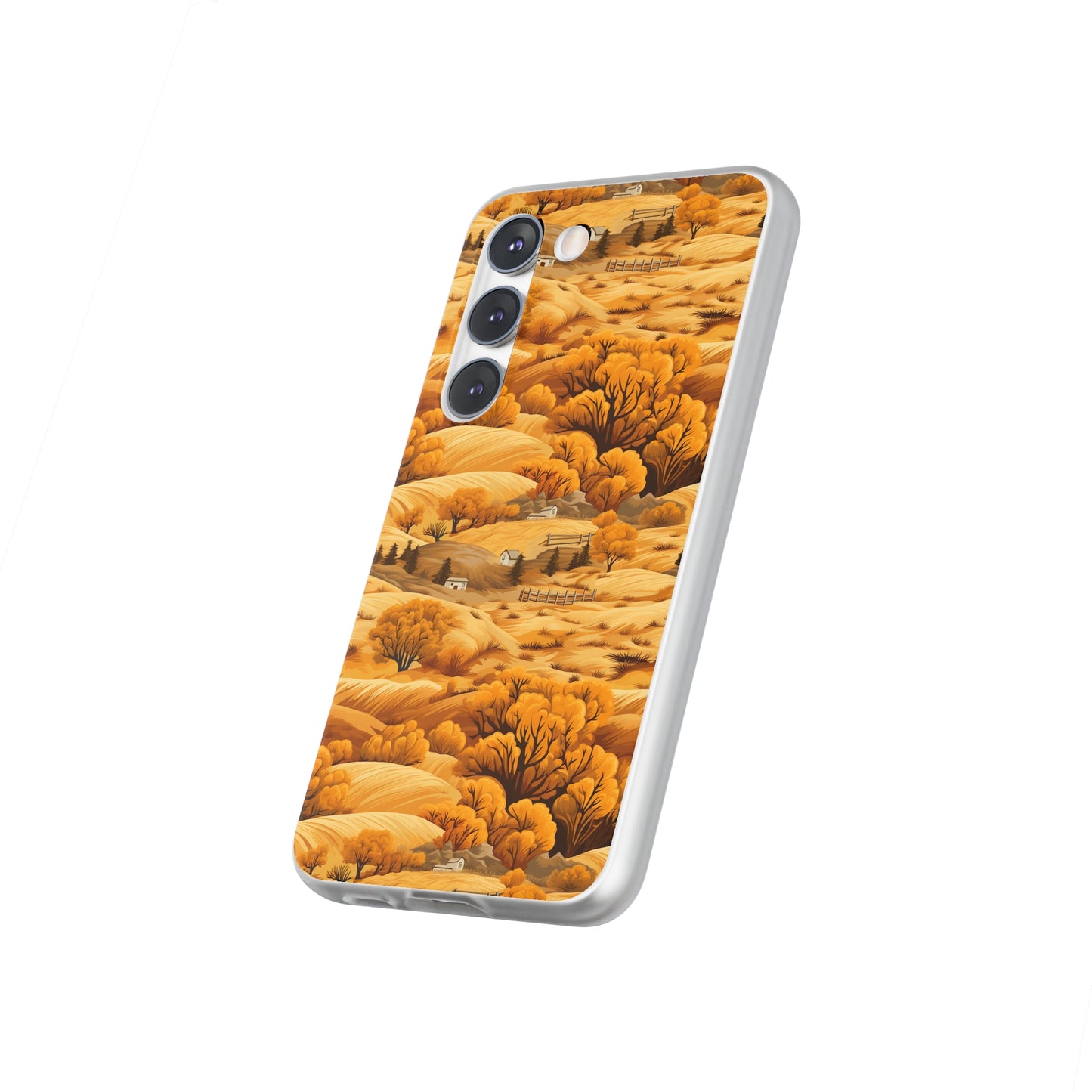 Rural Rhapsody: Early Autumn Farm Tales - Flexible Phone Case