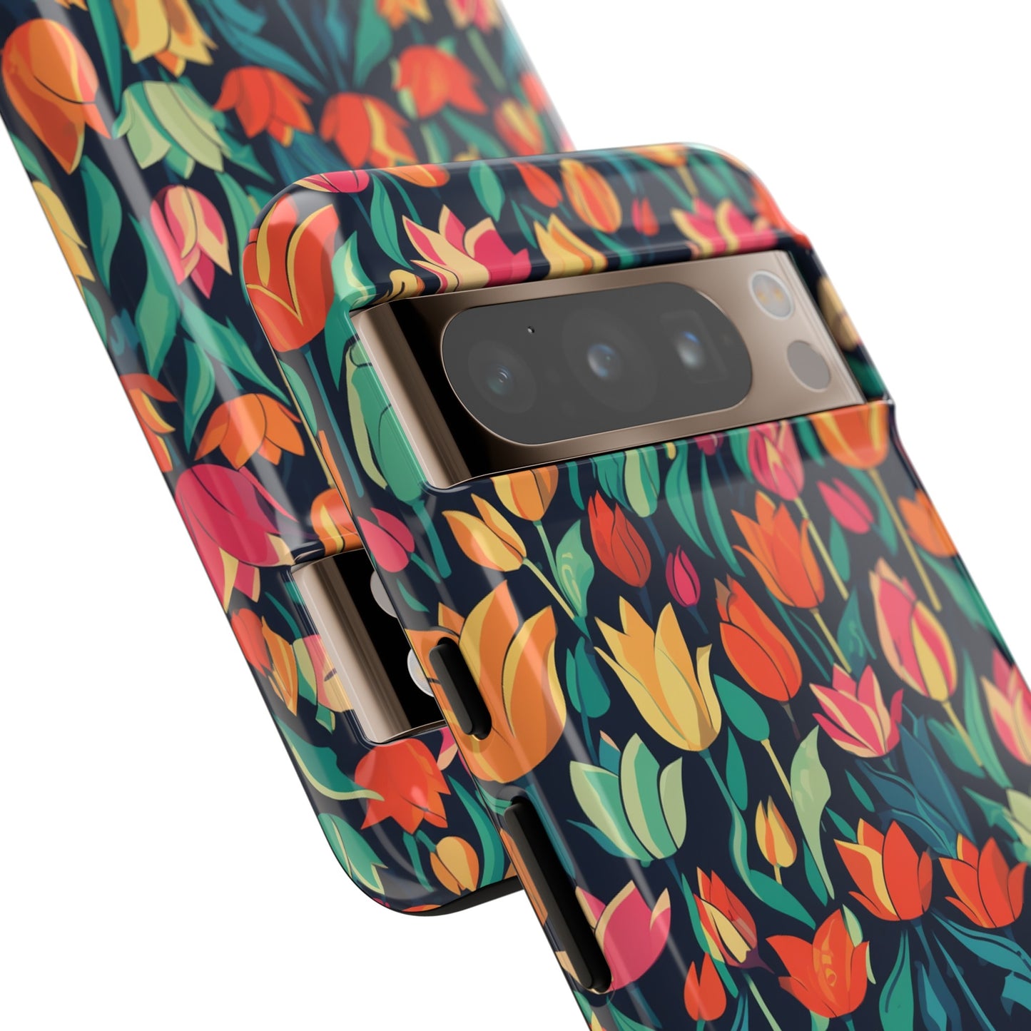 Tulip Medley Tough Phone Case - Vibrant Spring Floral Design