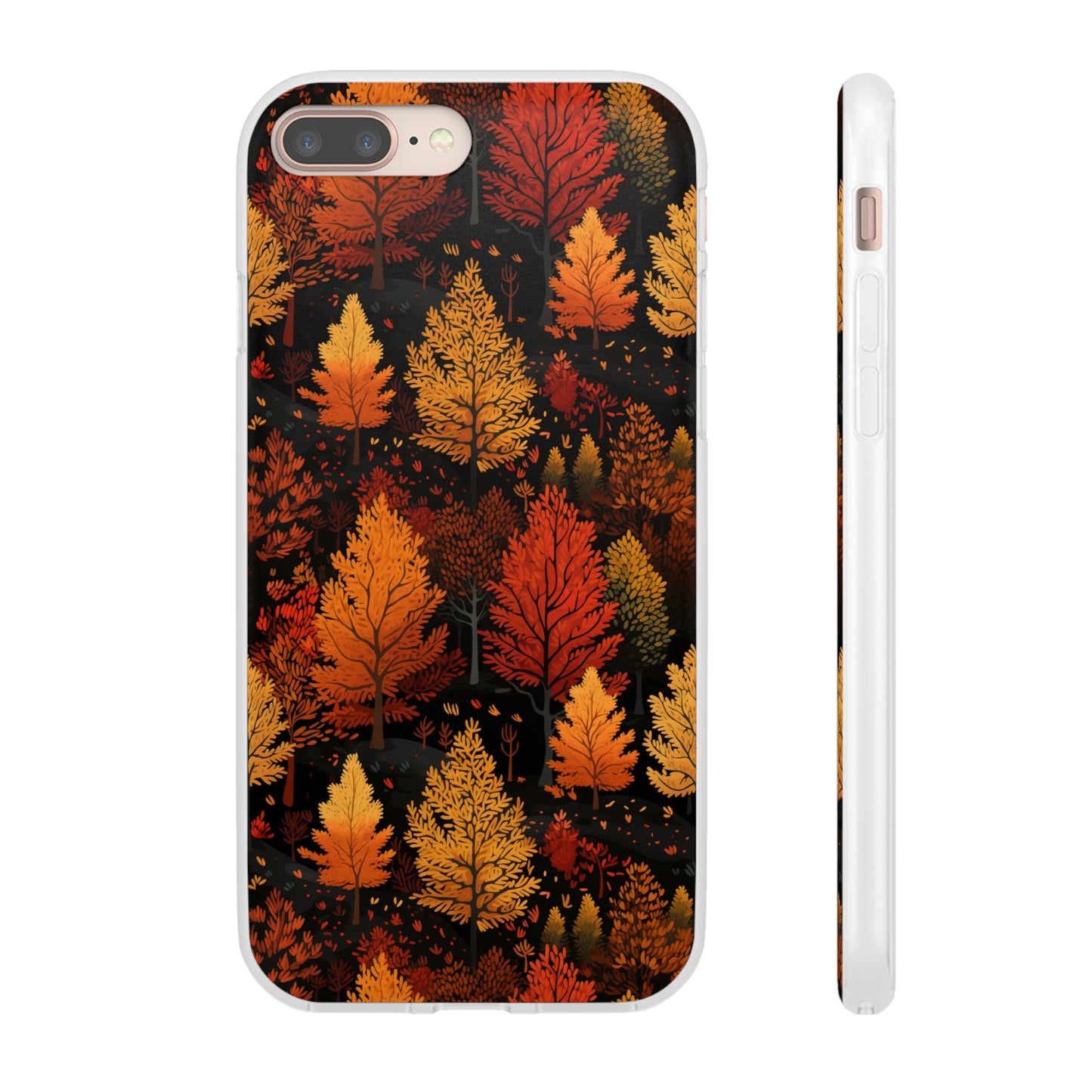 Bronzed Forest: A Chromatic Landscape - Flexible Phone Case