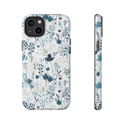 Serene Blue Wildflower - Phone Case