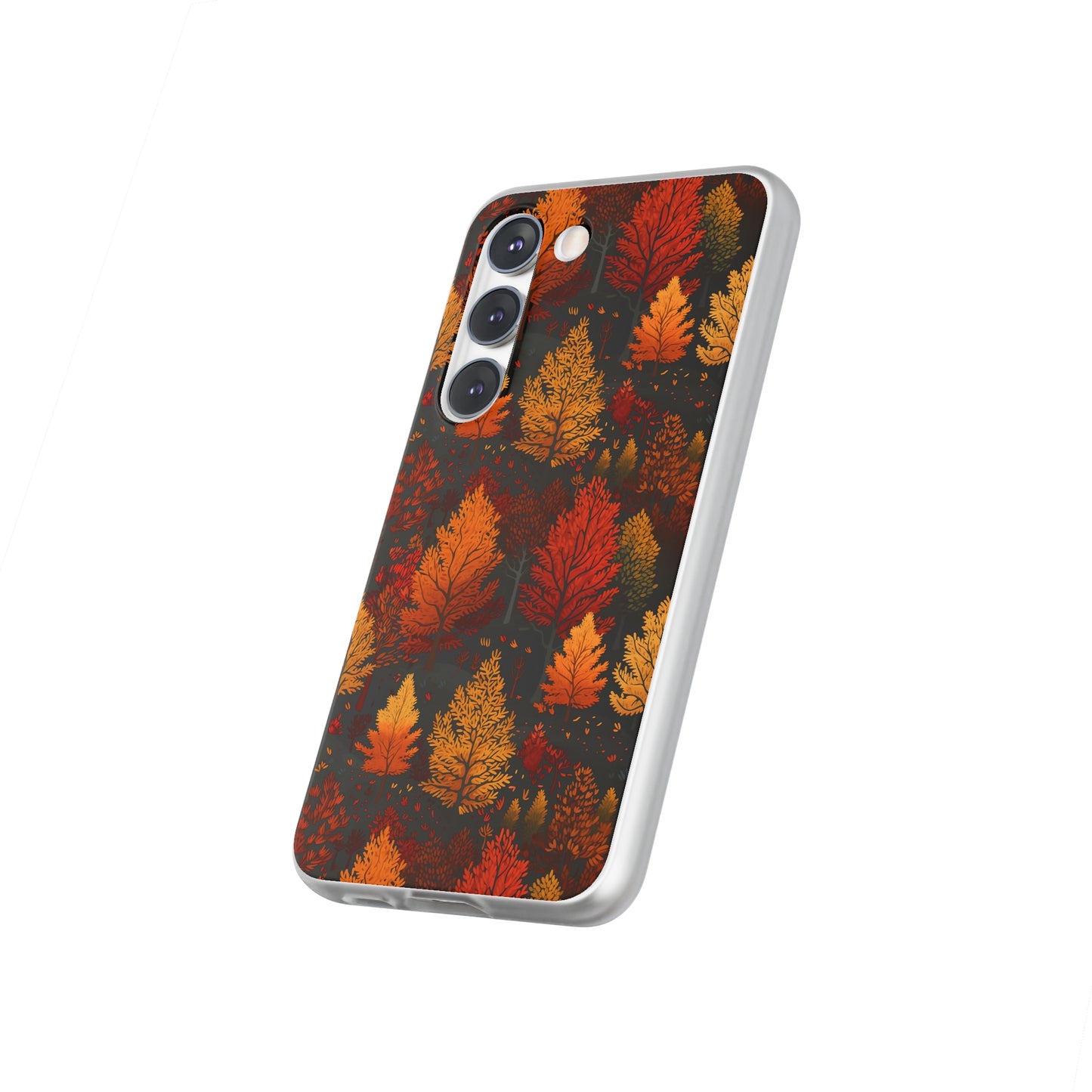 Bronzed Forest: A Chromatic Landscape - Flexible Phone Case