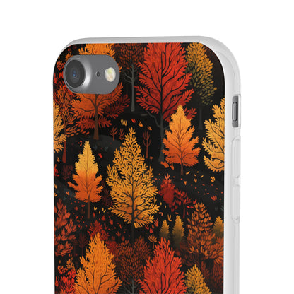 Bronzed Forest: A Chromatic Landscape - Flexible Phone Case