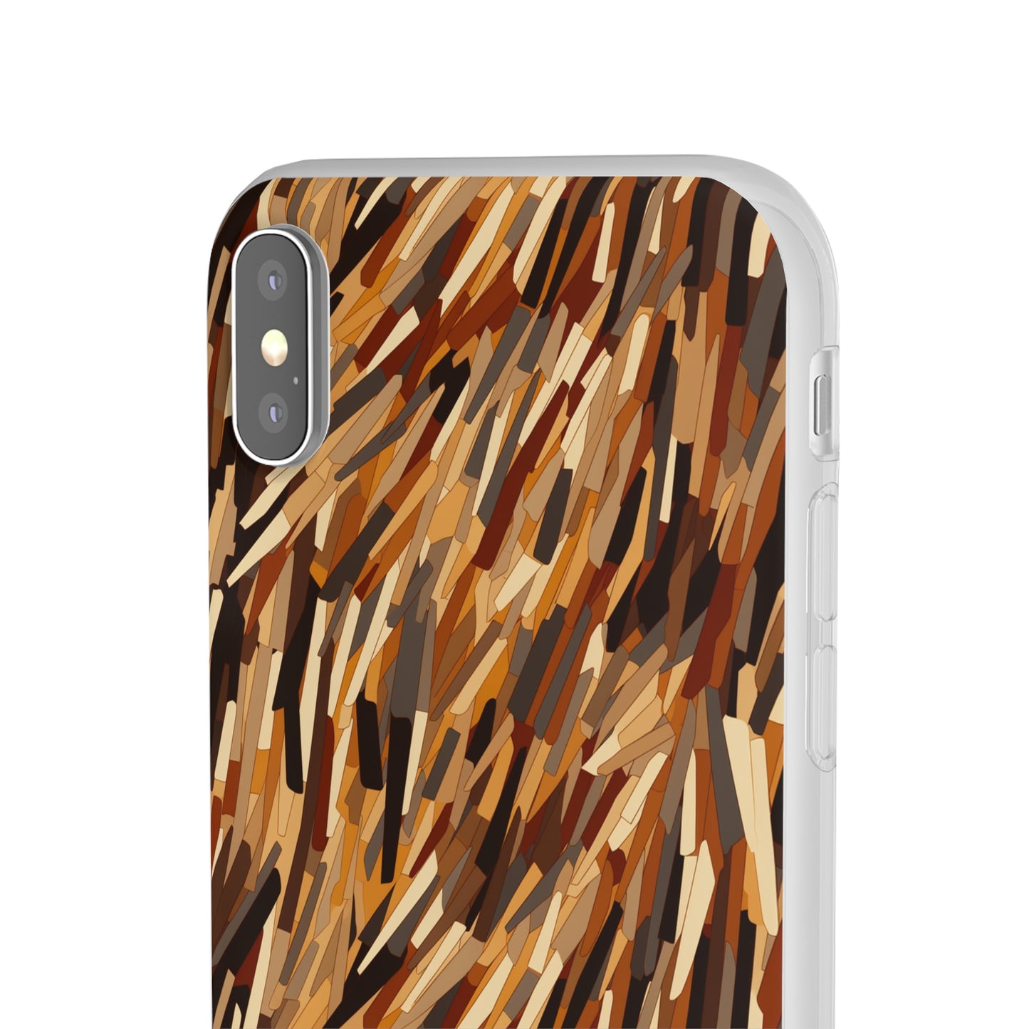 Fragmented Forest: Autumn's Abstract Palette Flexible Phone Case