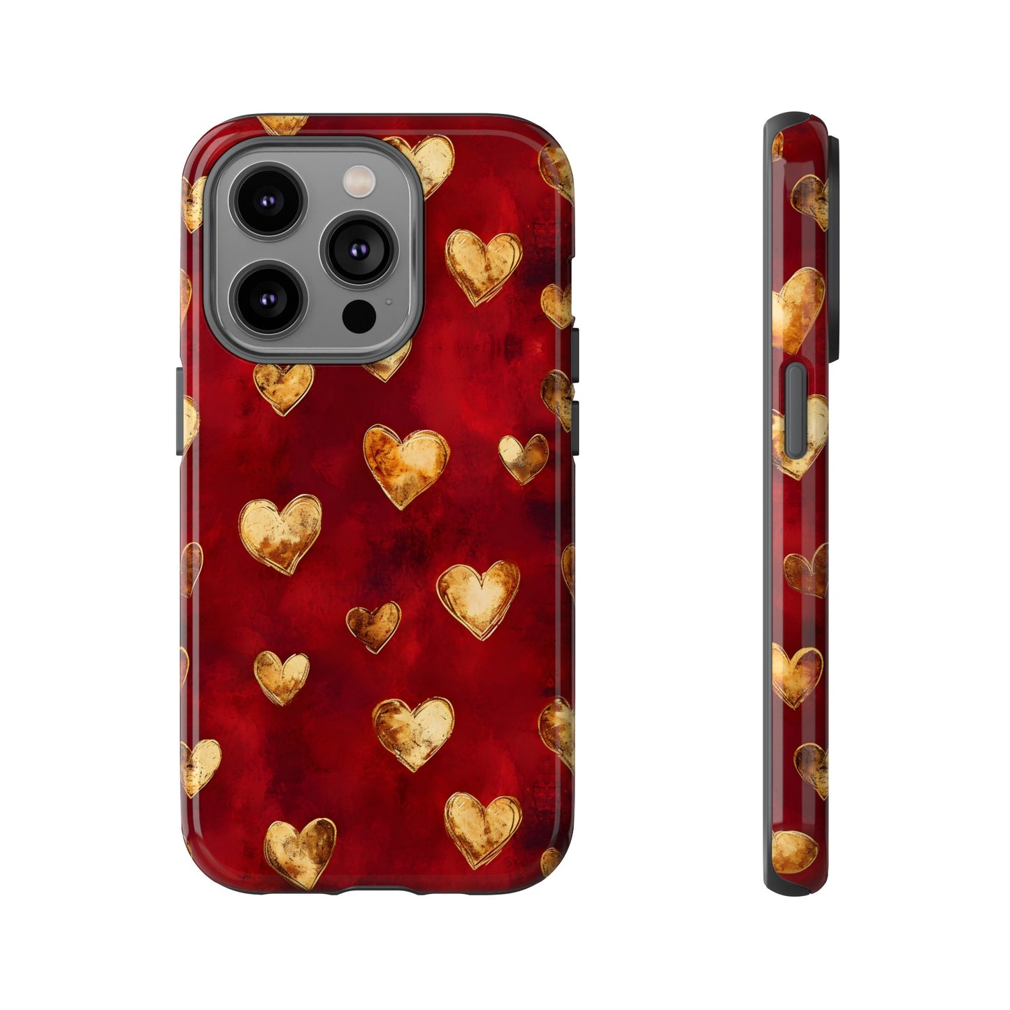 Midas Touch: Gilded Hearts - Phone Case