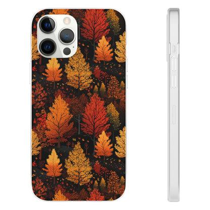 Bronzed Forest: A Chromatic Landscape - Flexible Phone Case