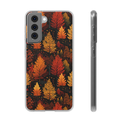 Bronzed Forest: A Chromatic Landscape - Flexible Phone Case