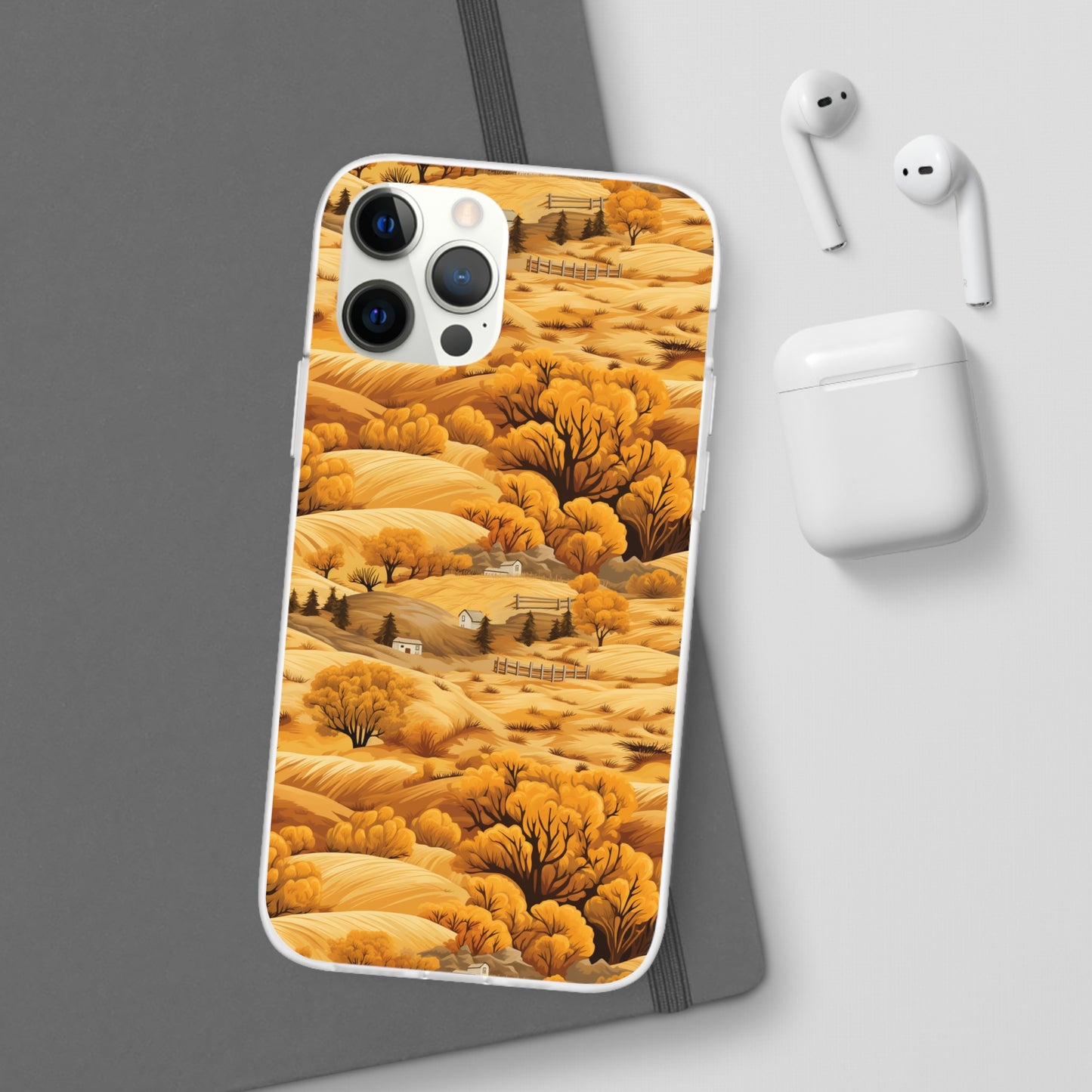 Rural Rhapsody: Early Autumn Farm Tales - Flexible Phone Case